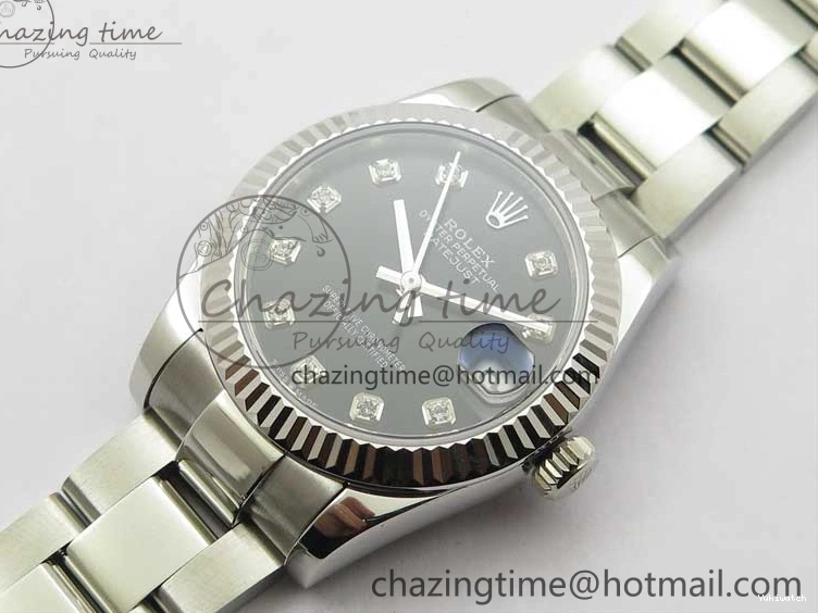 Bracelet Edition SS Crystal BP Oyster 31mm Black Dial on 278271 Maker Datejust Best 0309